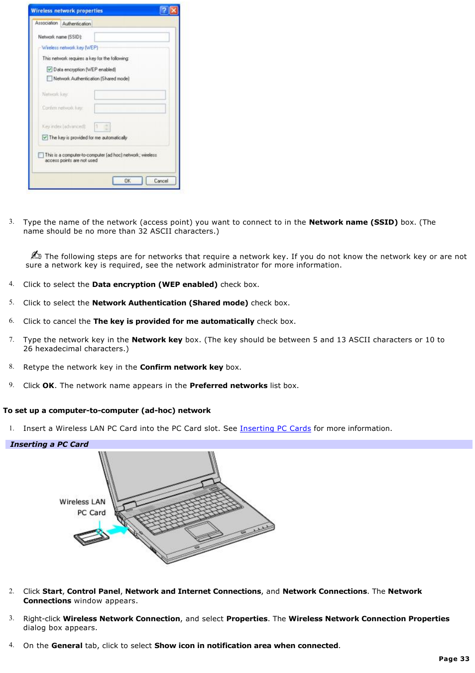 Sony PCG-GRX770 User Manual | Page 33 / 170