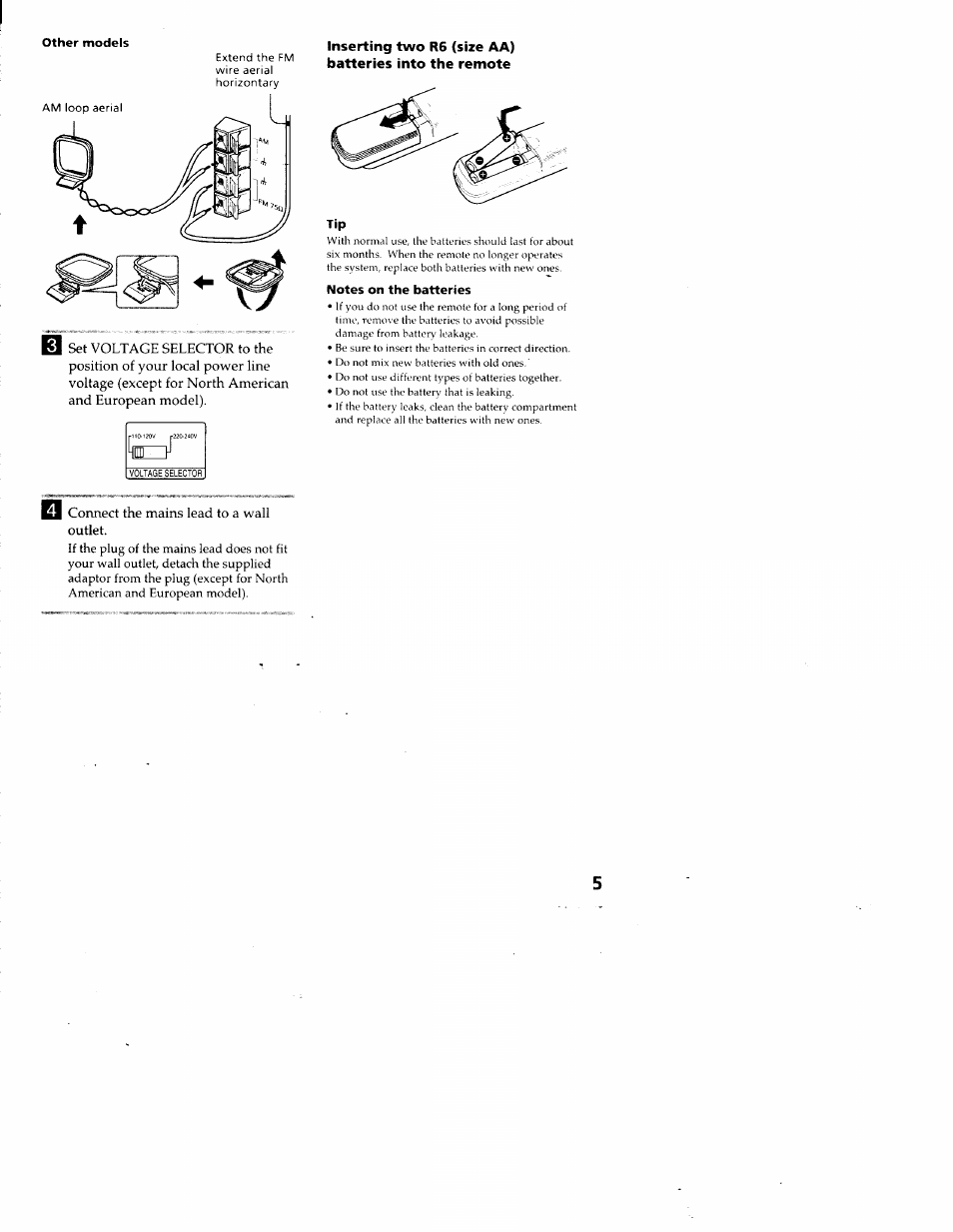 Other models, Notes on the batteries | Sony DHC-MD313 User Manual | Page 5 / 58