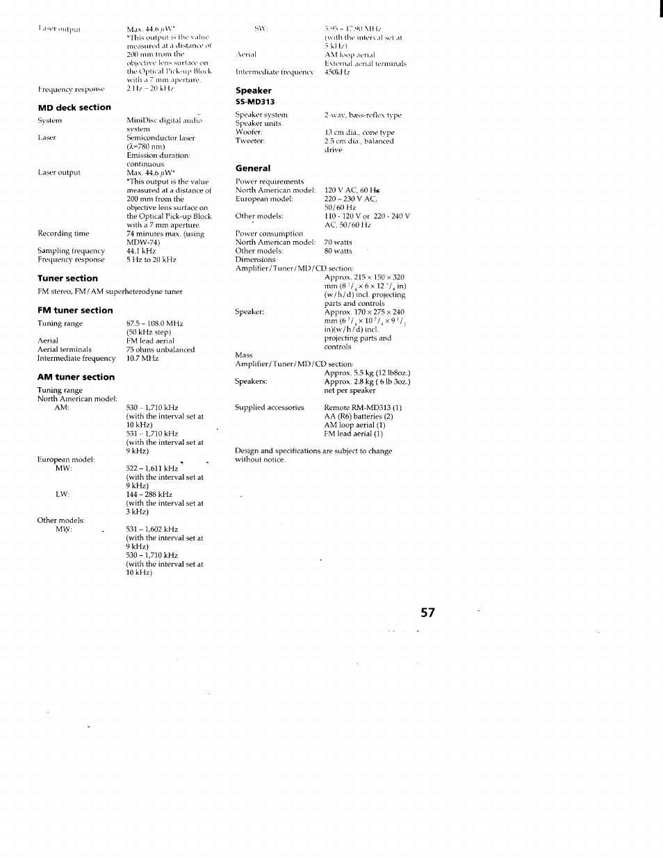 Sony DHC-MD313 User Manual | Page 57 / 58