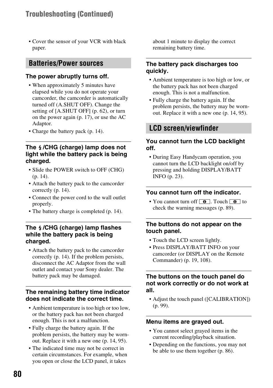Sony HDR-HC7 User Manual | Page 80 / 131