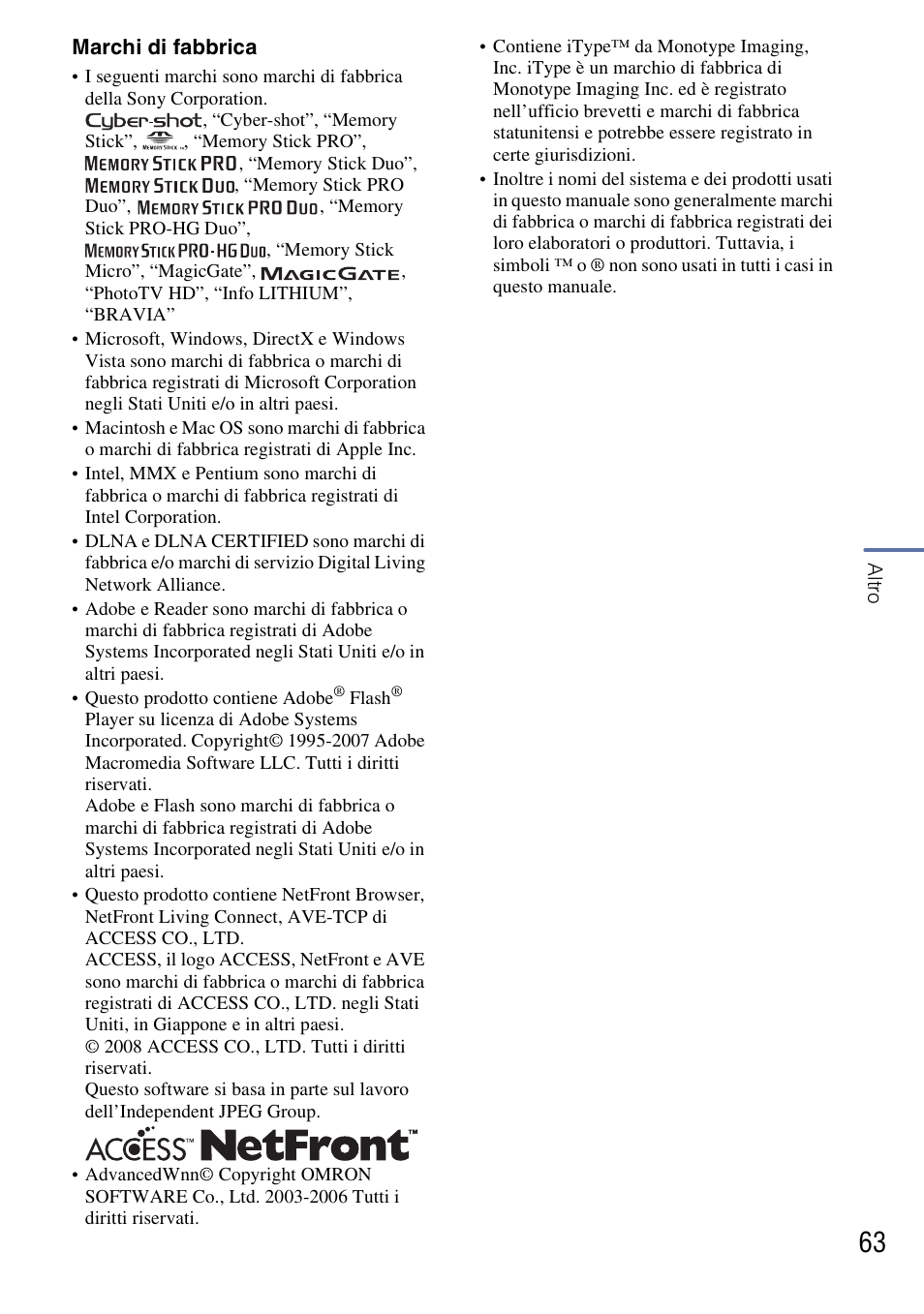Sony DSC-G3 User Manual | Page 127 / 128