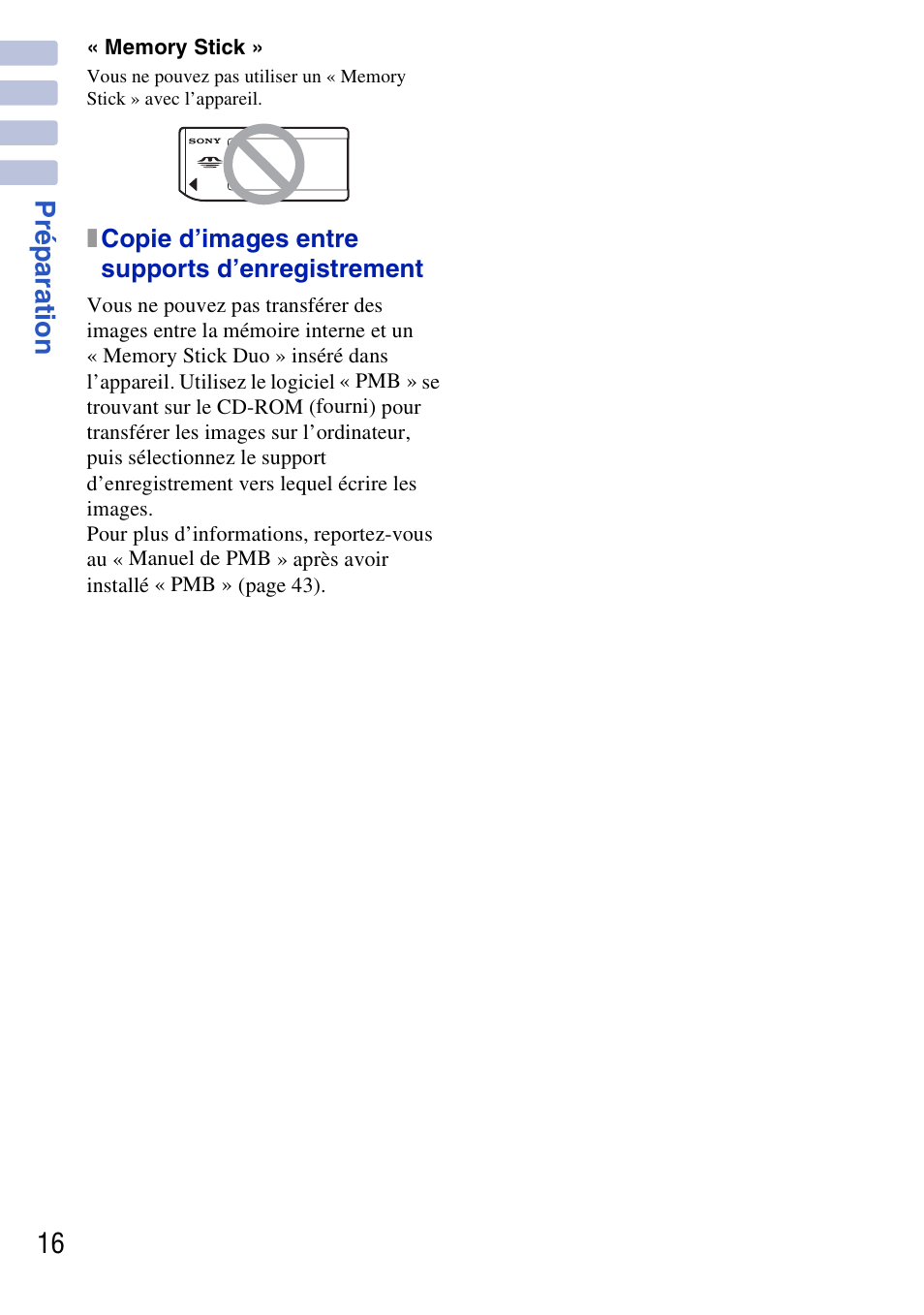 Sony DSC-G3 User Manual | Page 16 / 128
