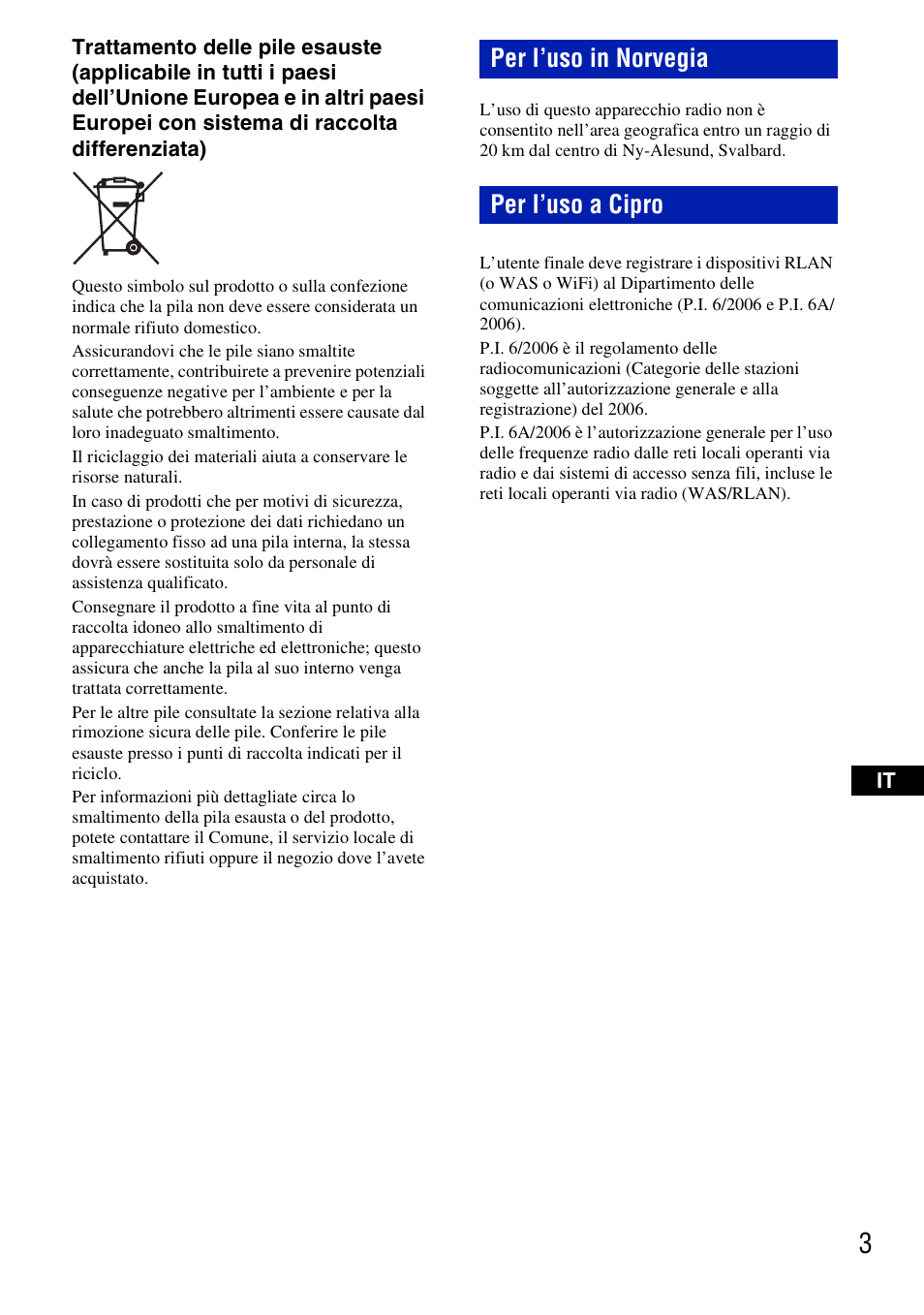 Per l’uso in norvegia per l’uso a cipro | Sony DSC-G3 User Manual | Page 67 / 128