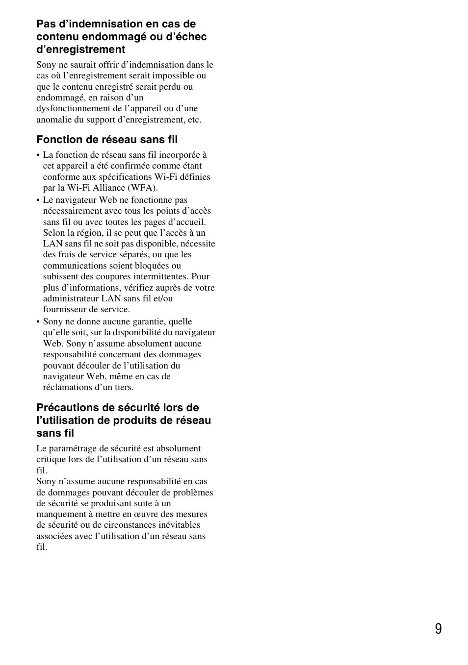 Sony DSC-G3 User Manual | Page 9 / 128