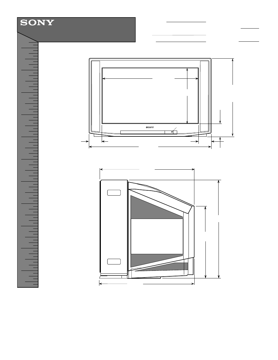 Sony KD-34XBR2 User Manual | 1 page