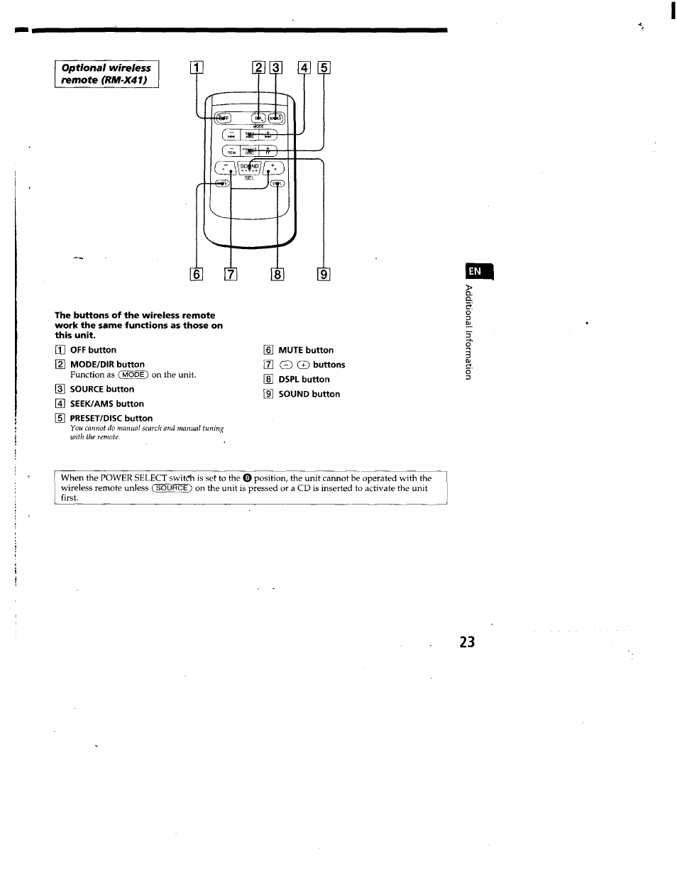 Sony CDX-C660 User Manual | Page 23 / 27