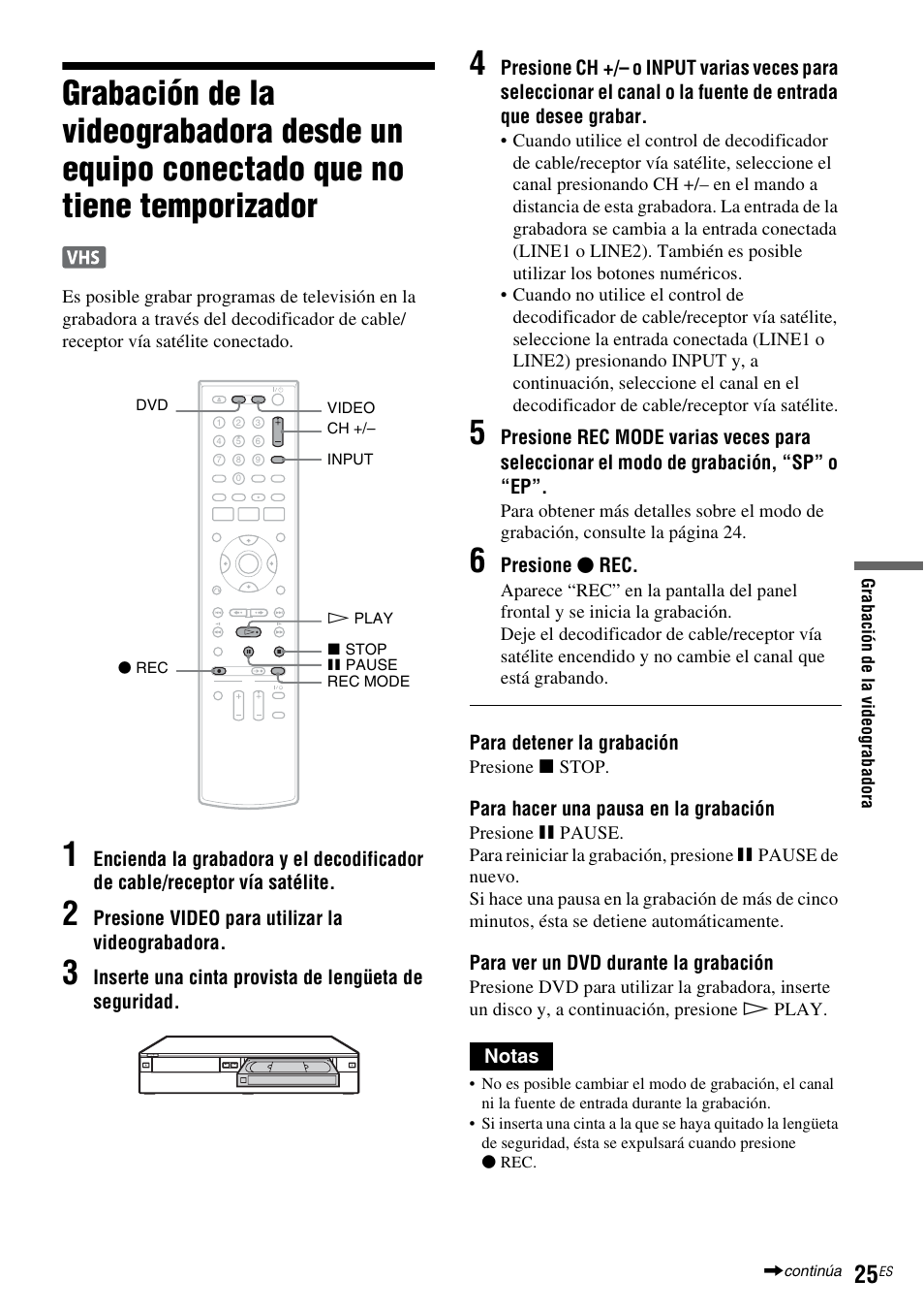 Temporizador | Sony RDR-VX535 User Manual | Page 151 / 160