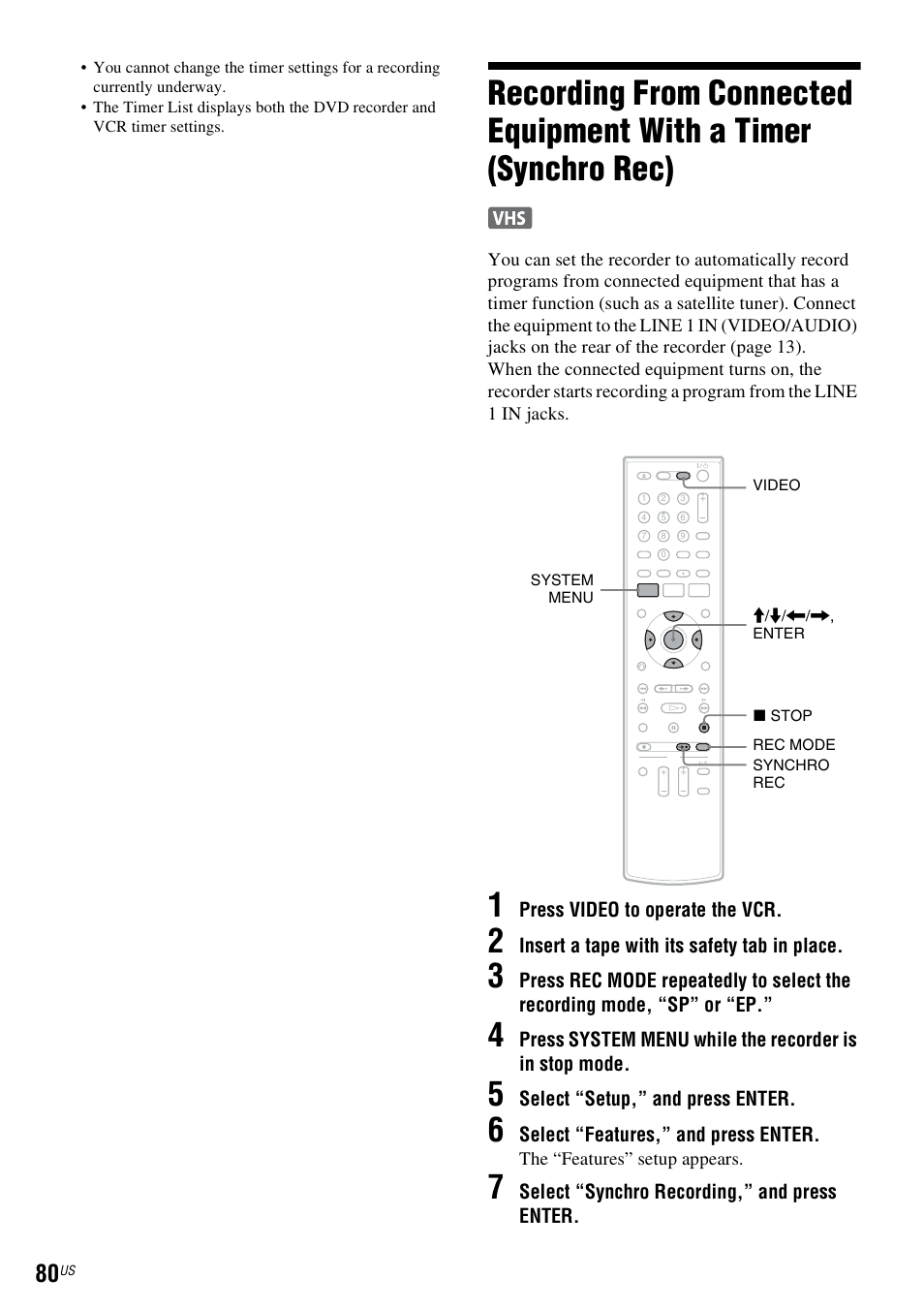 Sony RDR-VX535 User Manual | Page 80 / 160