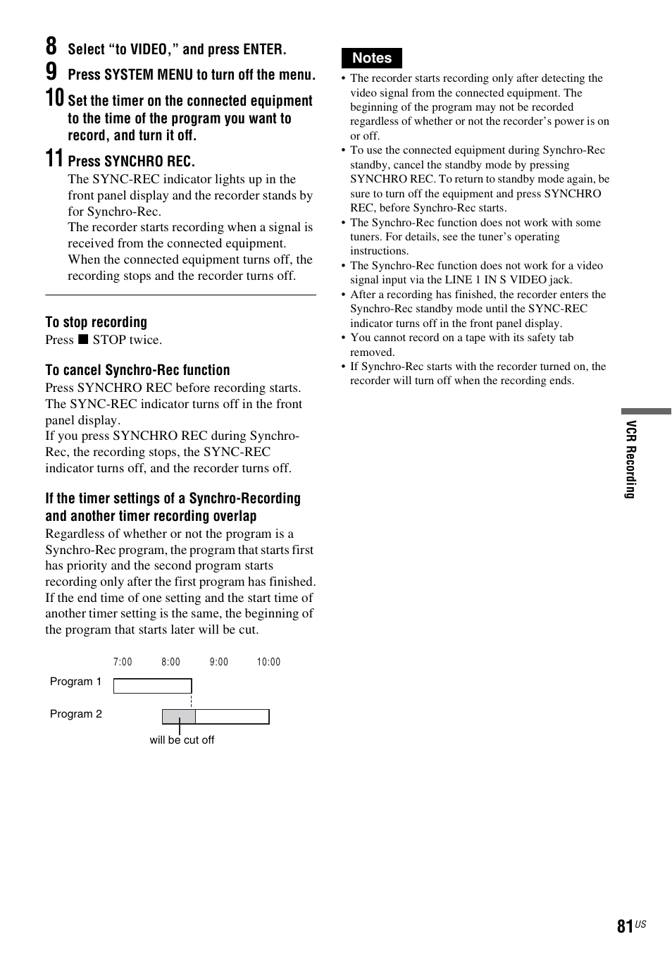 Sony RDR-VX535 User Manual | Page 81 / 160