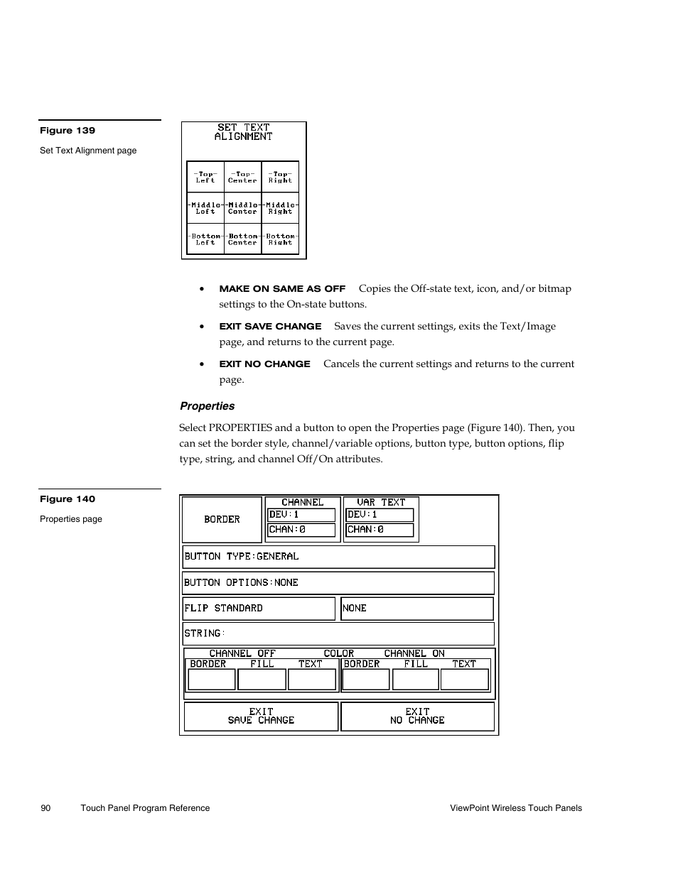 Properties | AMX Wireless Touch Panels (Wave Server) User Manual | Page 100 / 198