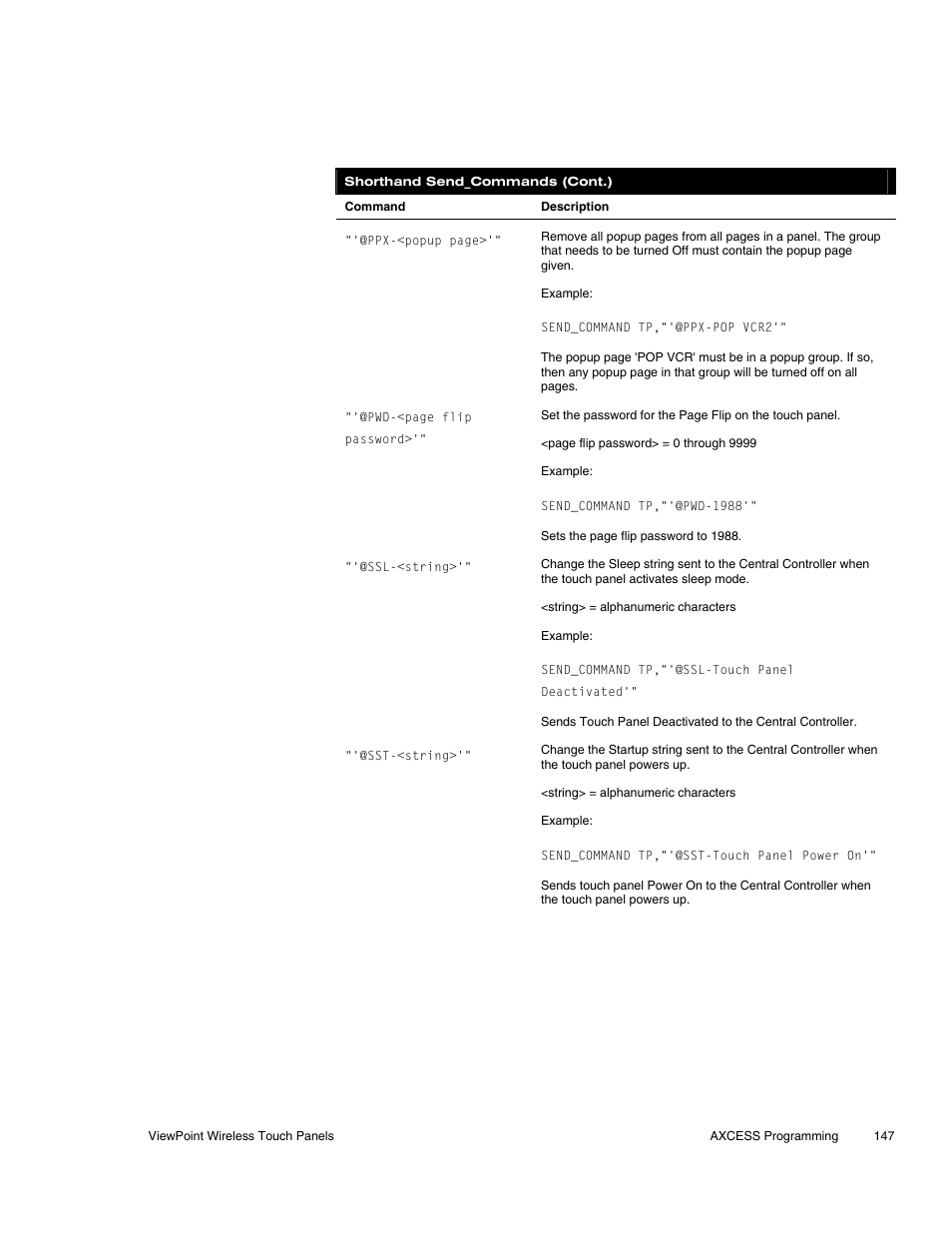 AMX Wireless Touch Panels (Wave Server) User Manual | Page 157 / 198