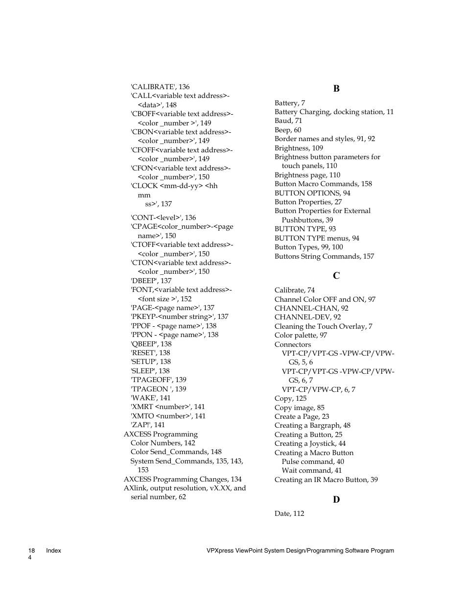 AMX Wireless Touch Panels (Wave Server) User Manual | Page 194 / 198