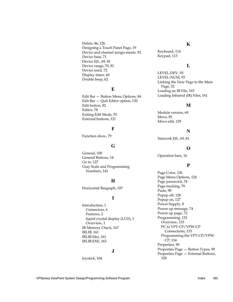 AMX Wireless Touch Panels (Wave Server) User Manual | Page 195 / 198