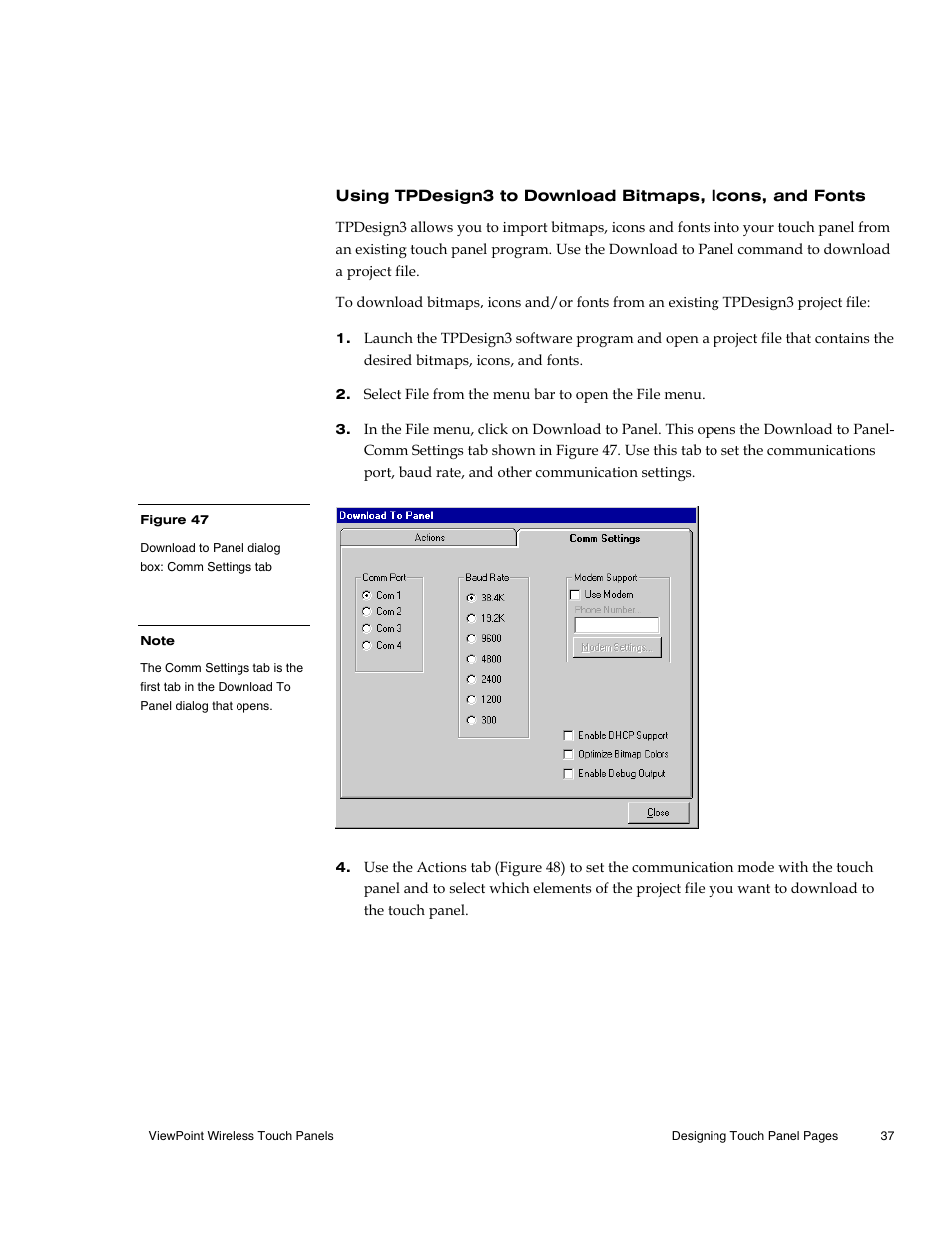 AMX Wireless Touch Panels (Wave Server) User Manual | Page 47 / 198