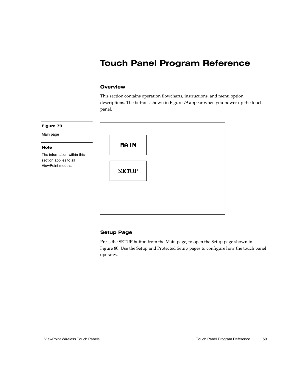 Touch panel program reference, Overview | AMX Wireless Touch Panels (Wave Server) User Manual | Page 69 / 198