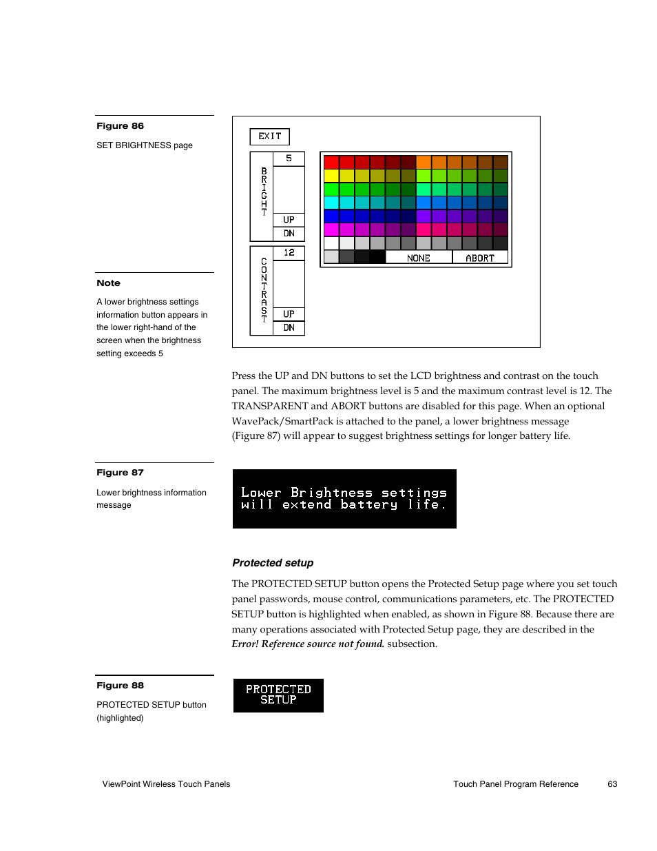 Protected setup | AMX Wireless Touch Panels (Wave Server) User Manual | Page 73 / 198