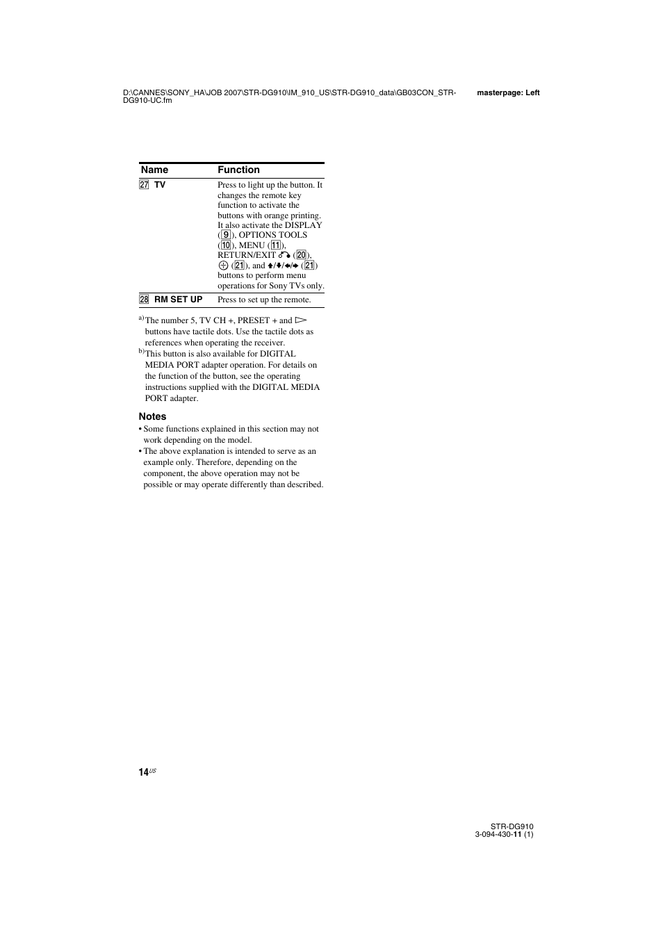 Sony STR-DG910 User Manual | Page 14 / 100