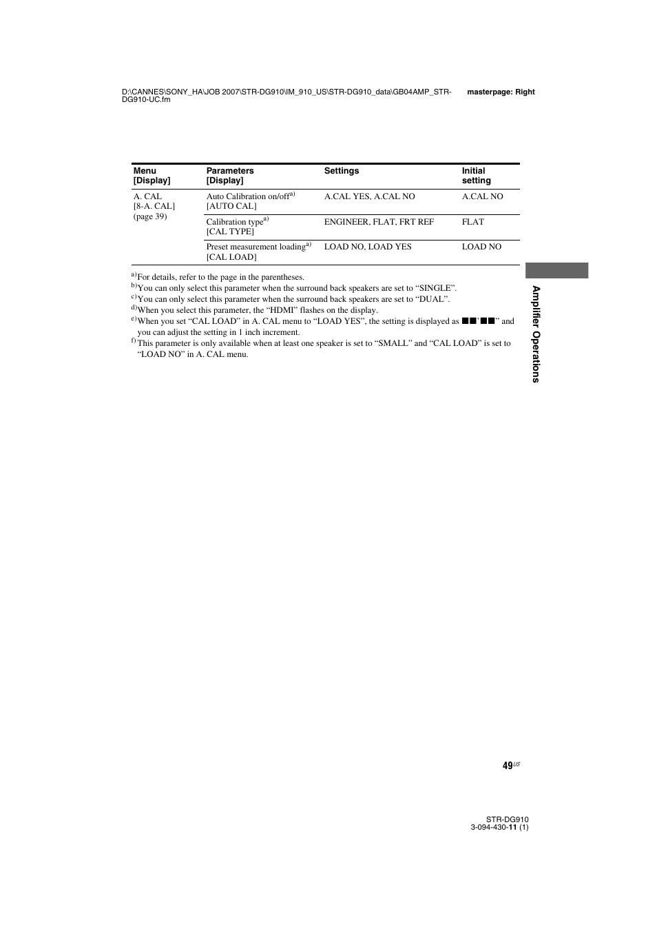 Sony STR-DG910 User Manual | Page 49 / 100