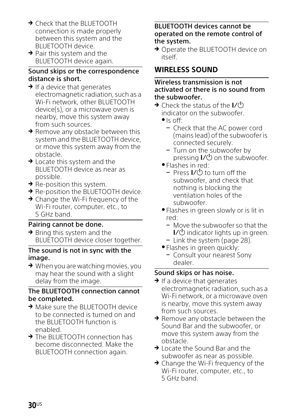 Sony HT-CT260H User Manual | Page 30 / 108