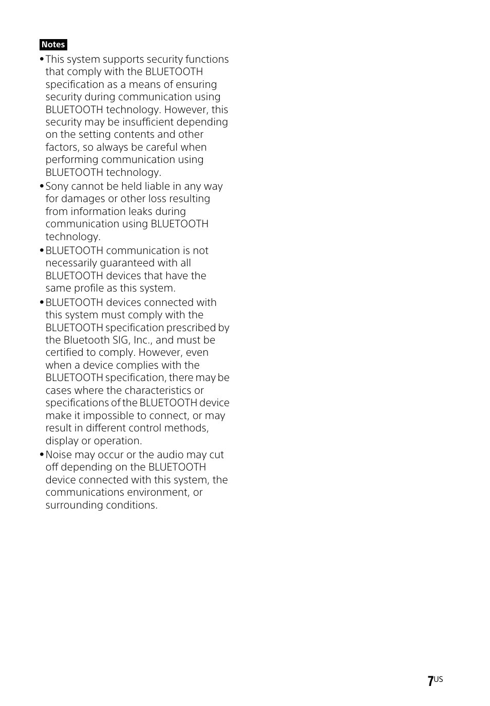 Sony HT-CT260H User Manual | Page 7 / 108