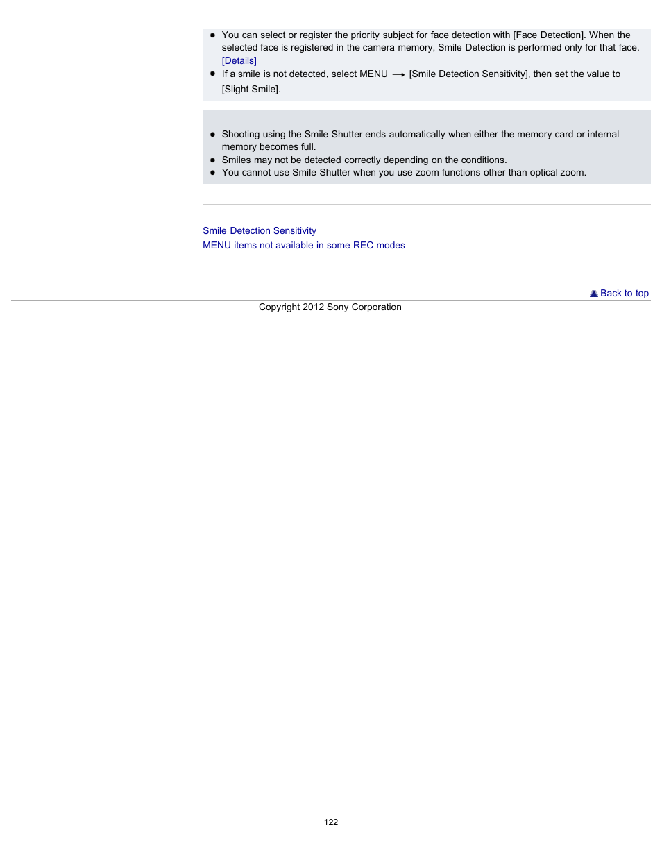 Sony DSC-TX20 User Manual | Page 122 / 262