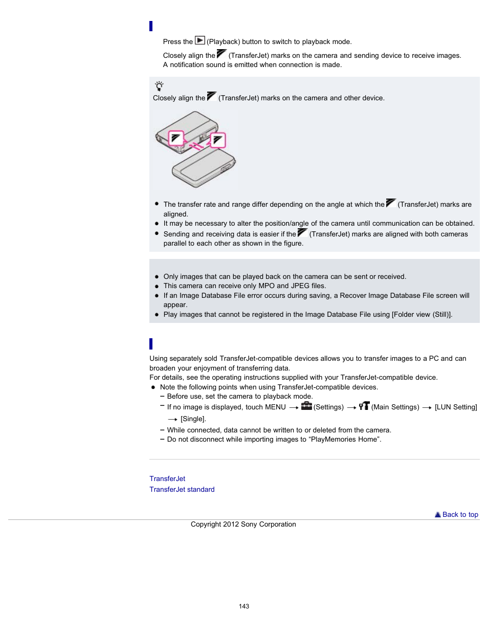Sony DSC-TX20 User Manual | Page 143 / 262