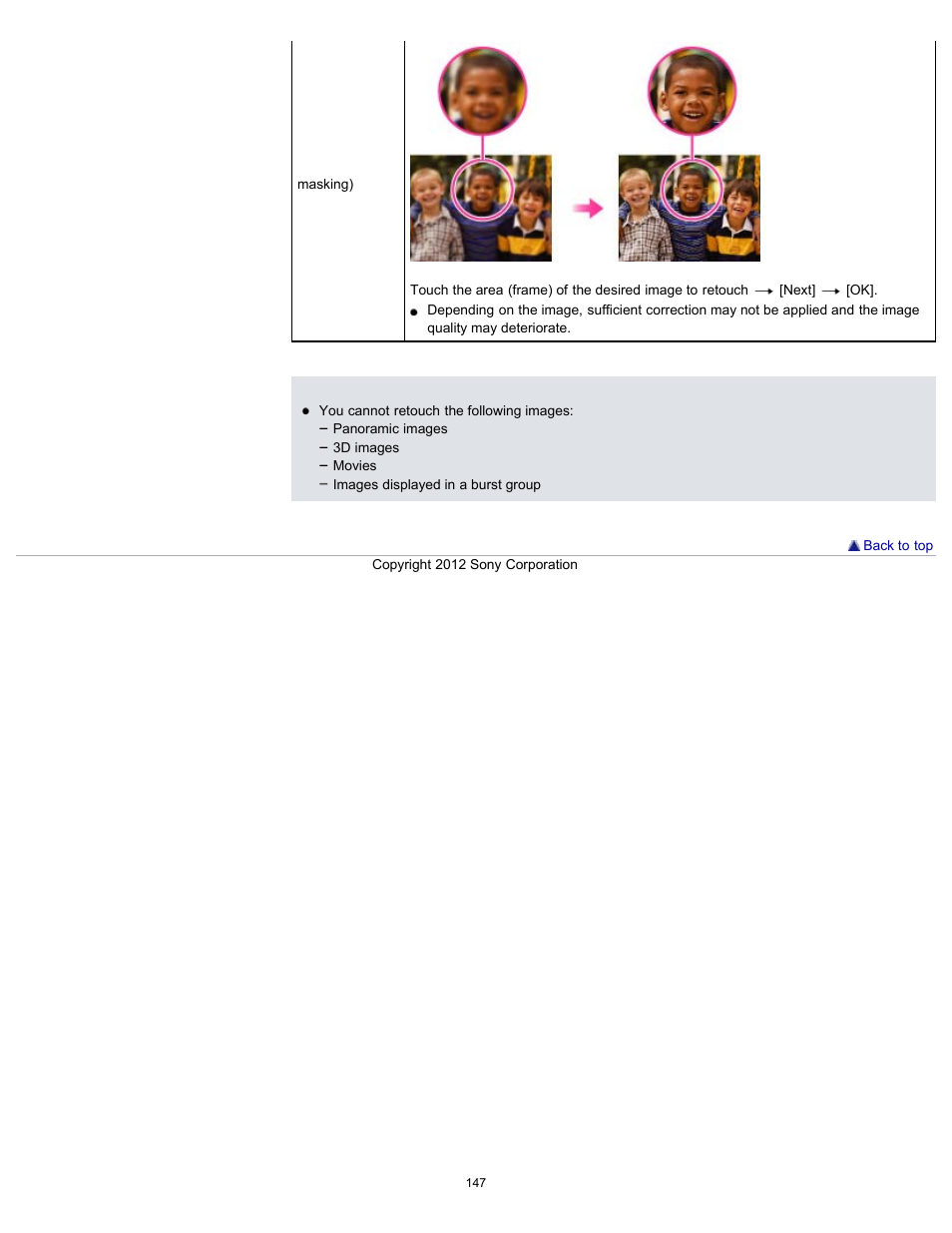 Sony DSC-TX20 User Manual | Page 147 / 262