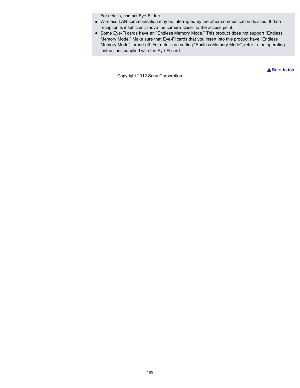 Sony DSC-TX20 User Manual | Page 189 / 262