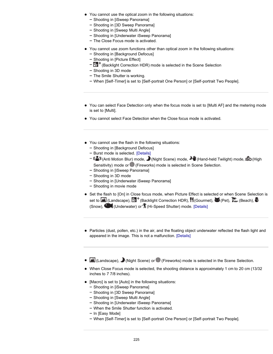 Sony DSC-TX20 User Manual | Page 225 / 262