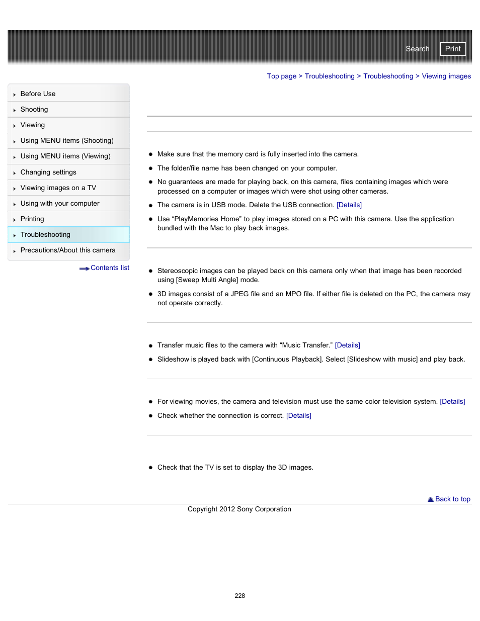 Viewing images, Cyber-shot user guide | Sony DSC-TX20 User Manual | Page 228 / 262