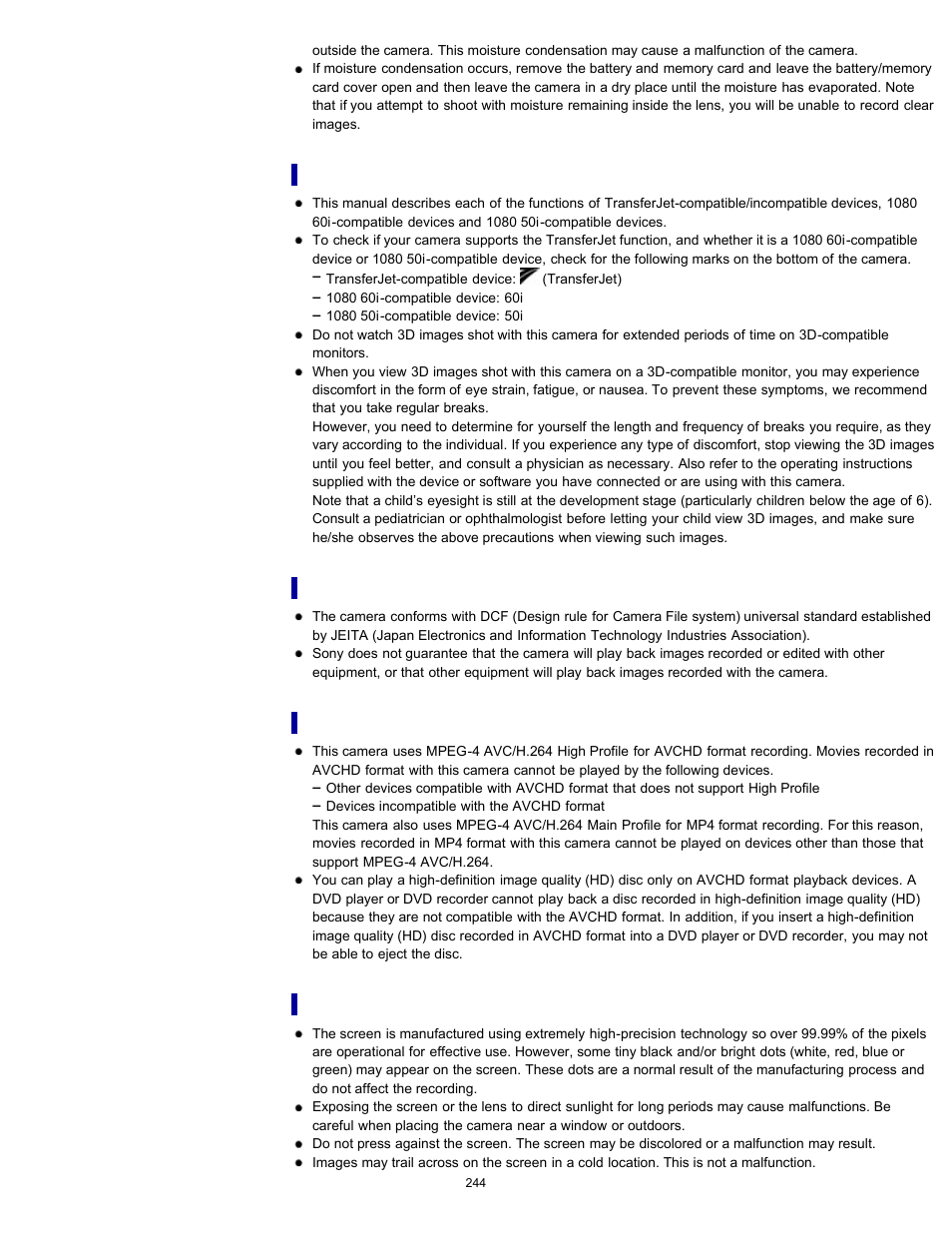 Sony DSC-TX20 User Manual | Page 244 / 262