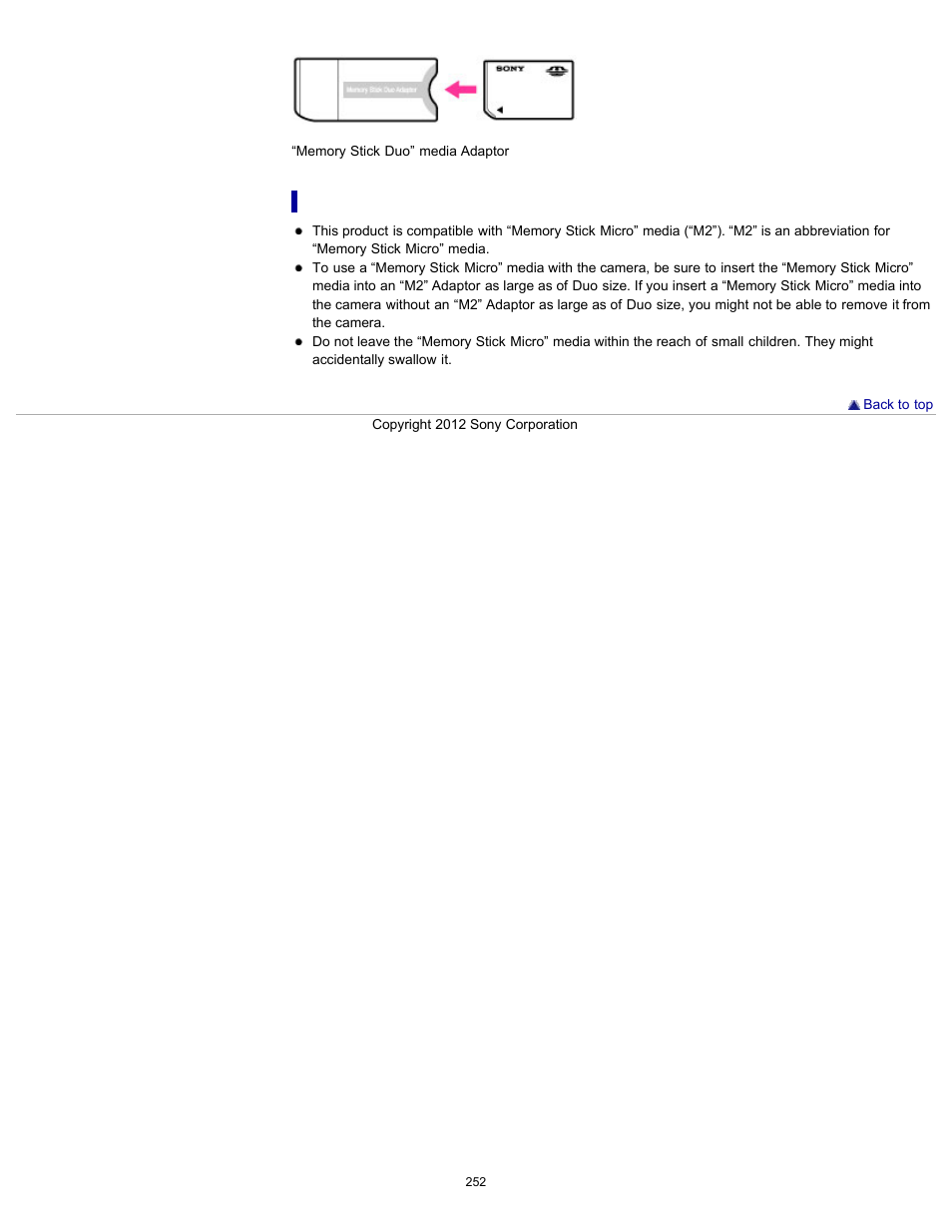 Sony DSC-TX20 User Manual | Page 252 / 262