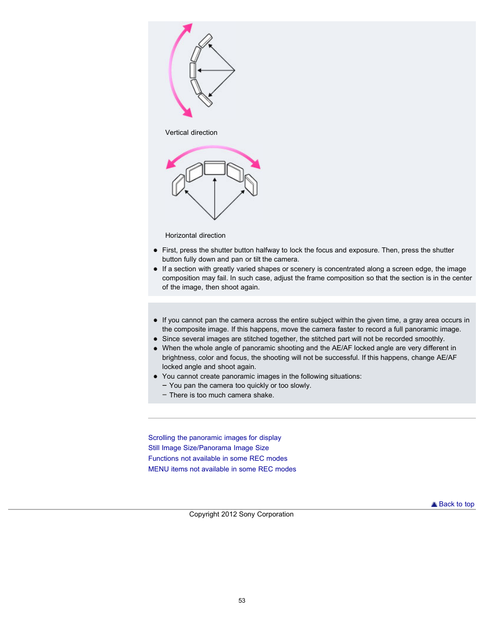 Sony DSC-TX20 User Manual | Page 53 / 262