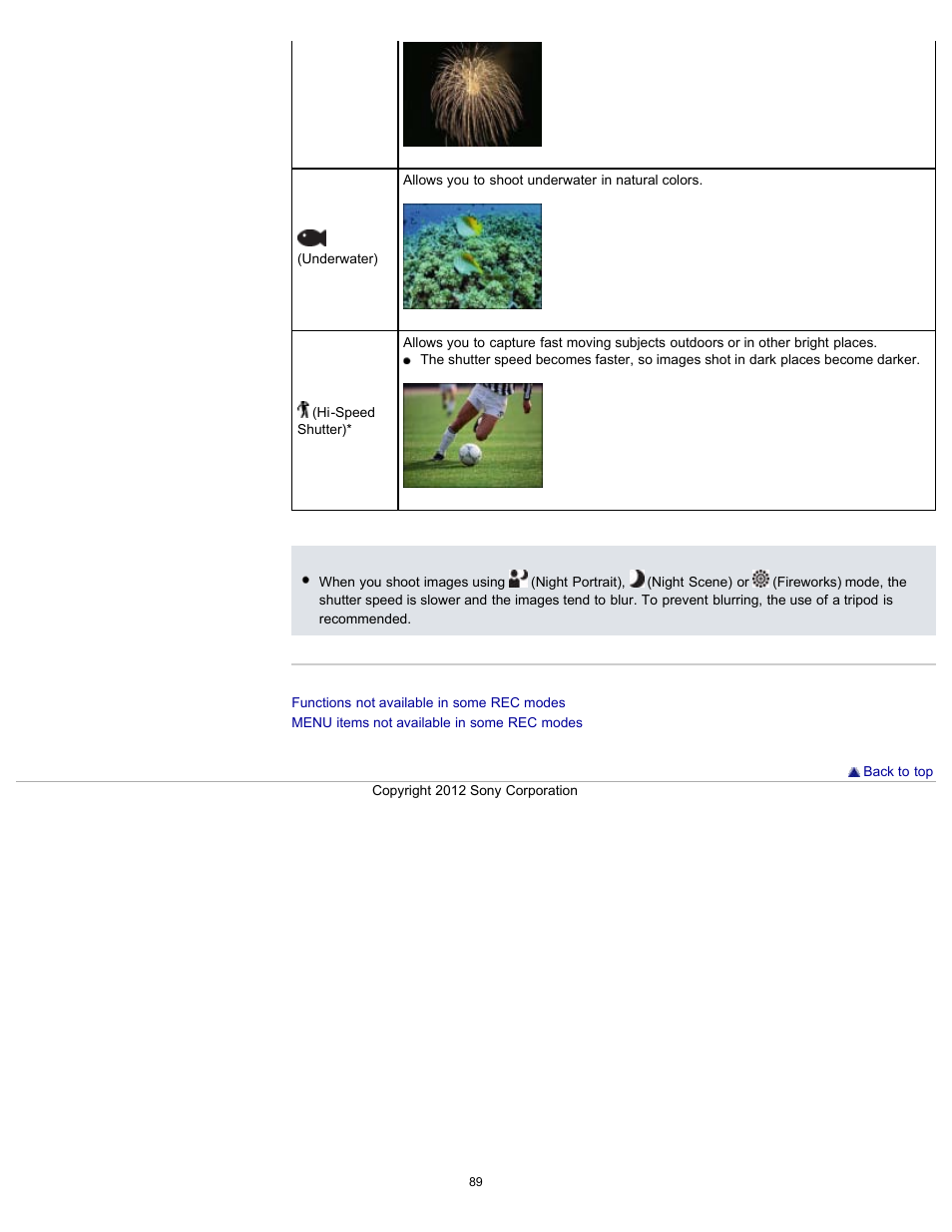 Sony DSC-TX20 User Manual | Page 89 / 262