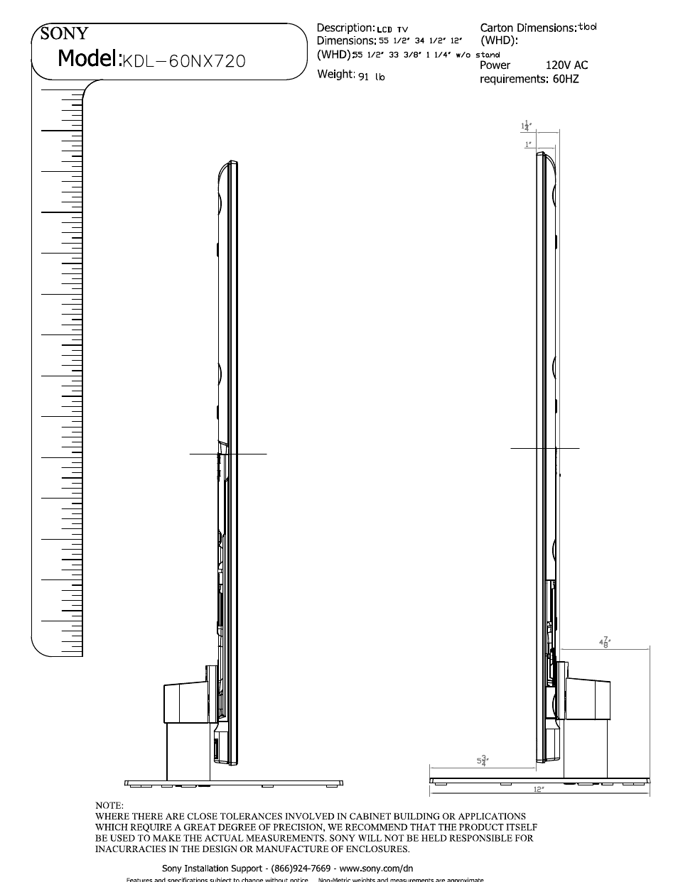 Sony KDL-60NX720 User Manual | Page 2 / 5