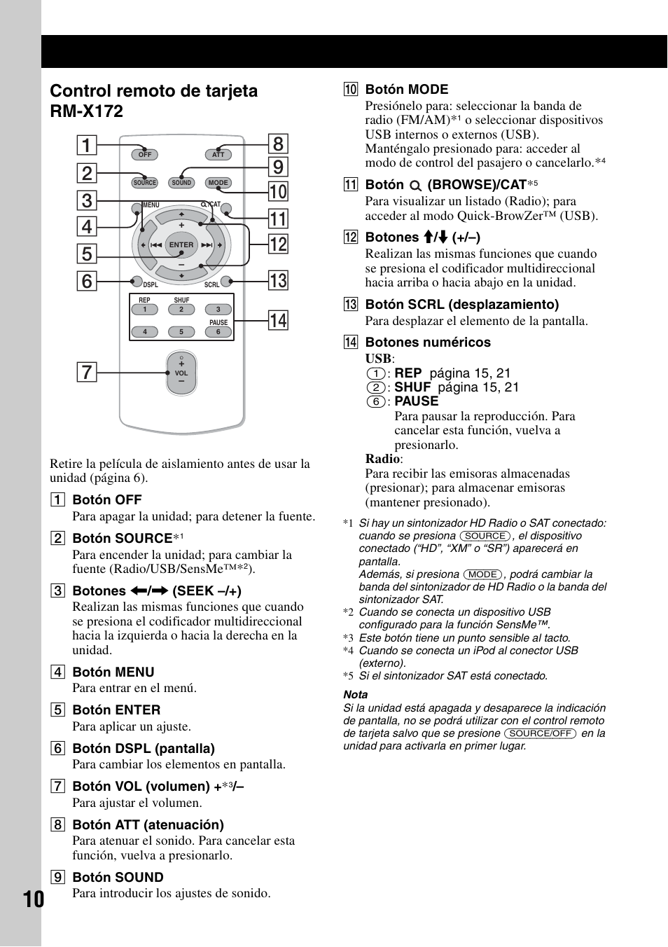 Control remoto de tarjeta rm-x172 | Sony DSX-S200X User Manual | Page 76 / 104