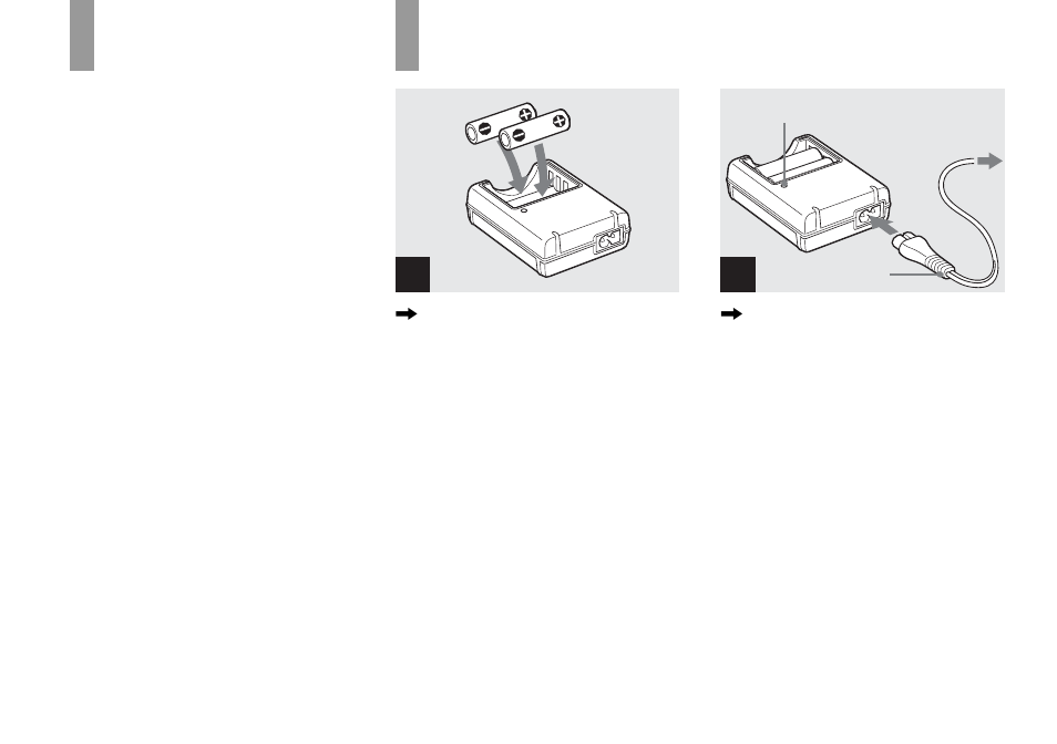 Getting started, Preparing batteries, Charging the batteries | Preparing batteries charging the batteries | Sony DSC-P92 User Manual | Page 10 / 116