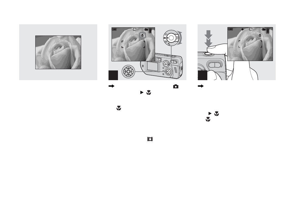 Shooting close-ups – macro | Sony DSC-P92 User Manual | Page 26 / 116