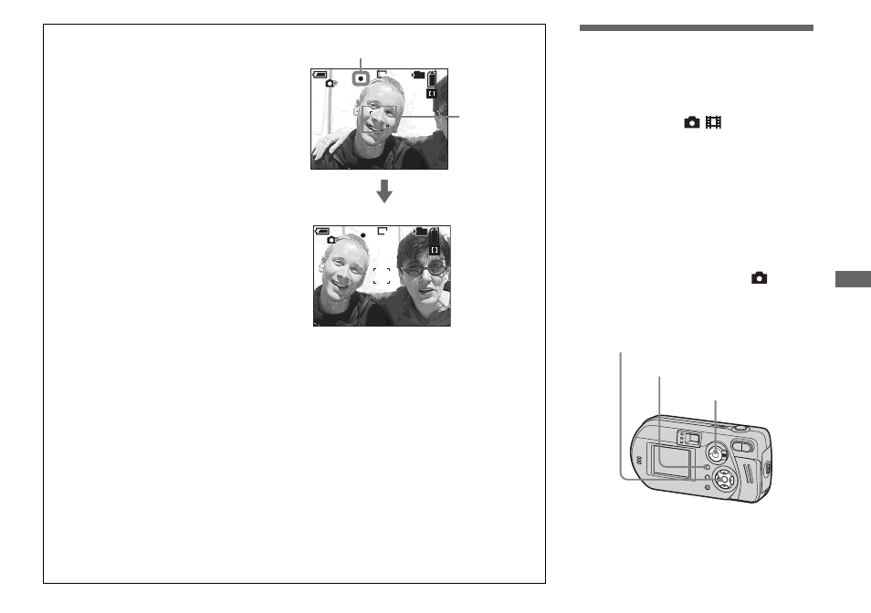 Setting the distance to the subject, Focus preset | Sony DSC-P92 User Manual | Page 45 / 116