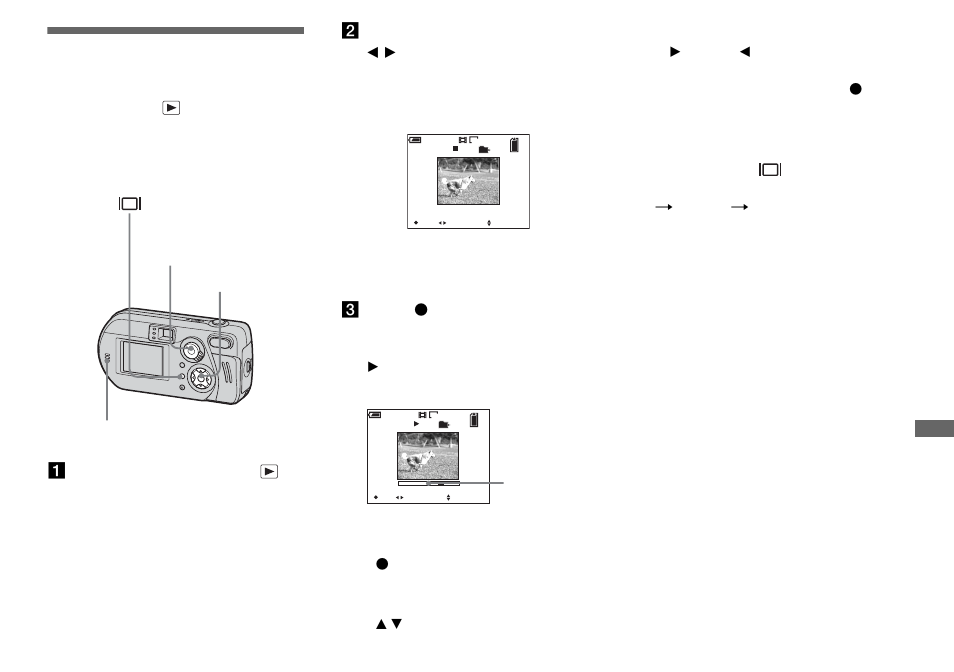 Viewing movies on the lcd screen | Sony DSC-P92 User Manual | Page 69 / 116