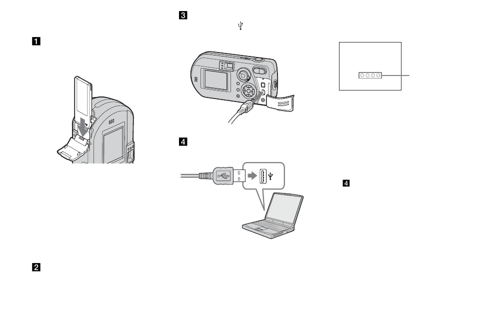 Connecting the camera to your computer | Sony DSC-P92 User Manual | Page 78 / 116