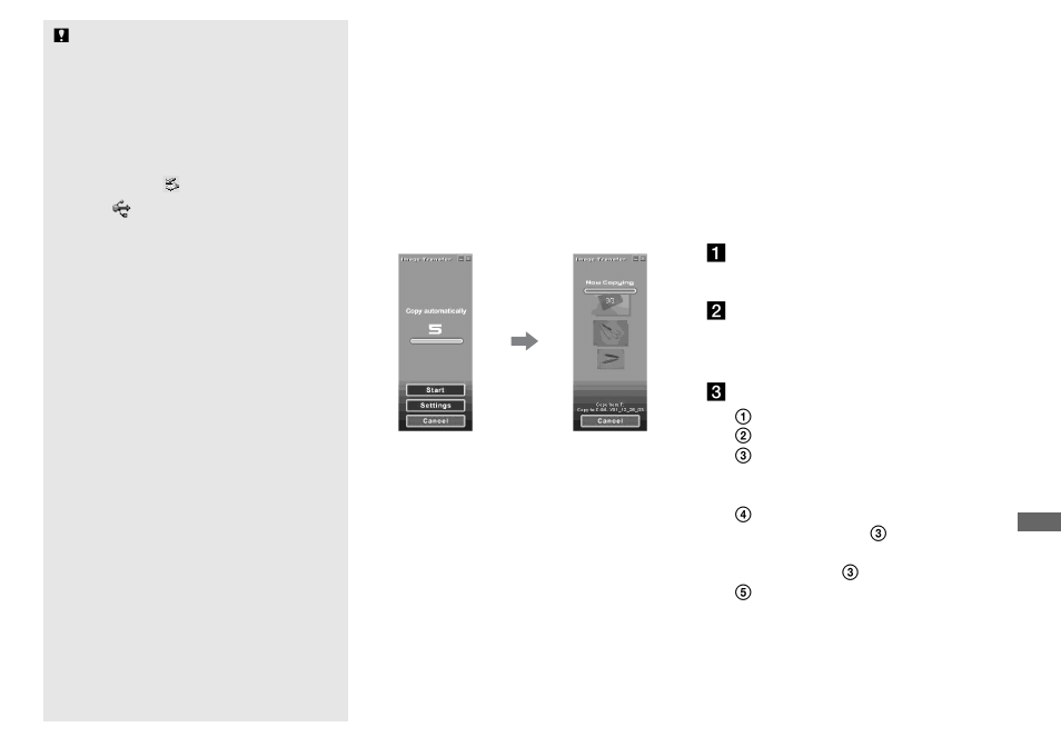 Copying images using “image transfer | Sony DSC-P92 User Manual | Page 79 / 116