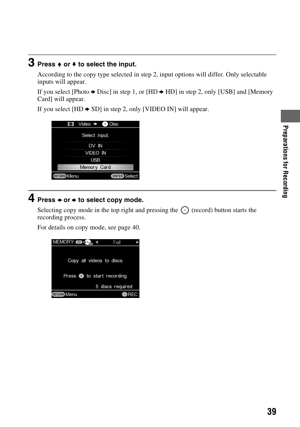 Sony VBD-MA1 User Manual | Page 39 / 84