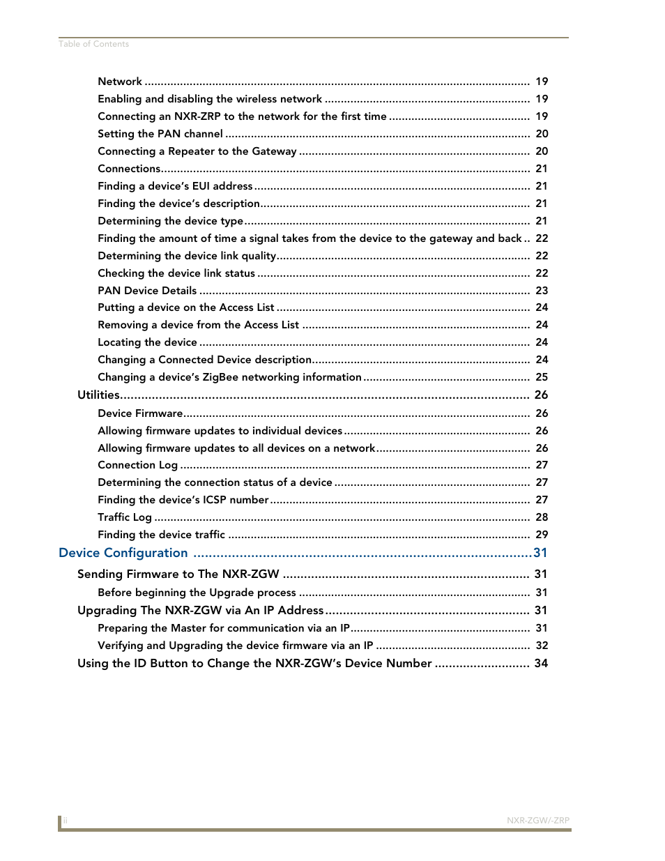 AMX NetLinx ZigBee Compatible Gateway and Repeater NXR-ZGW/-ZRP User Manual | Page 6 / 42