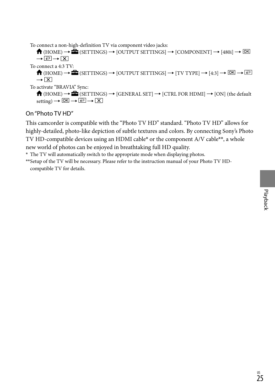 Sony HDR-CX100 User Manual | Page 25 / 124