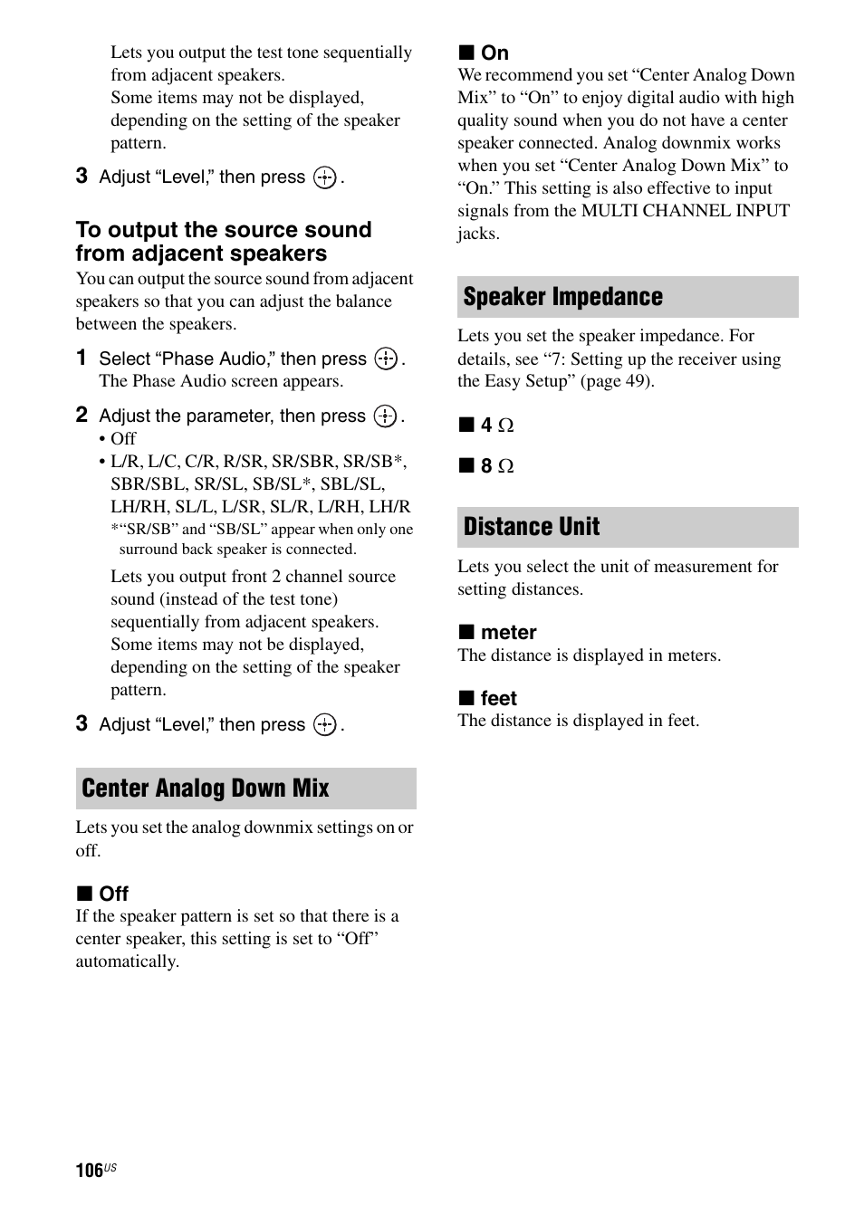 Sony STR-DA5700ES User Manual | Page 106 / 155