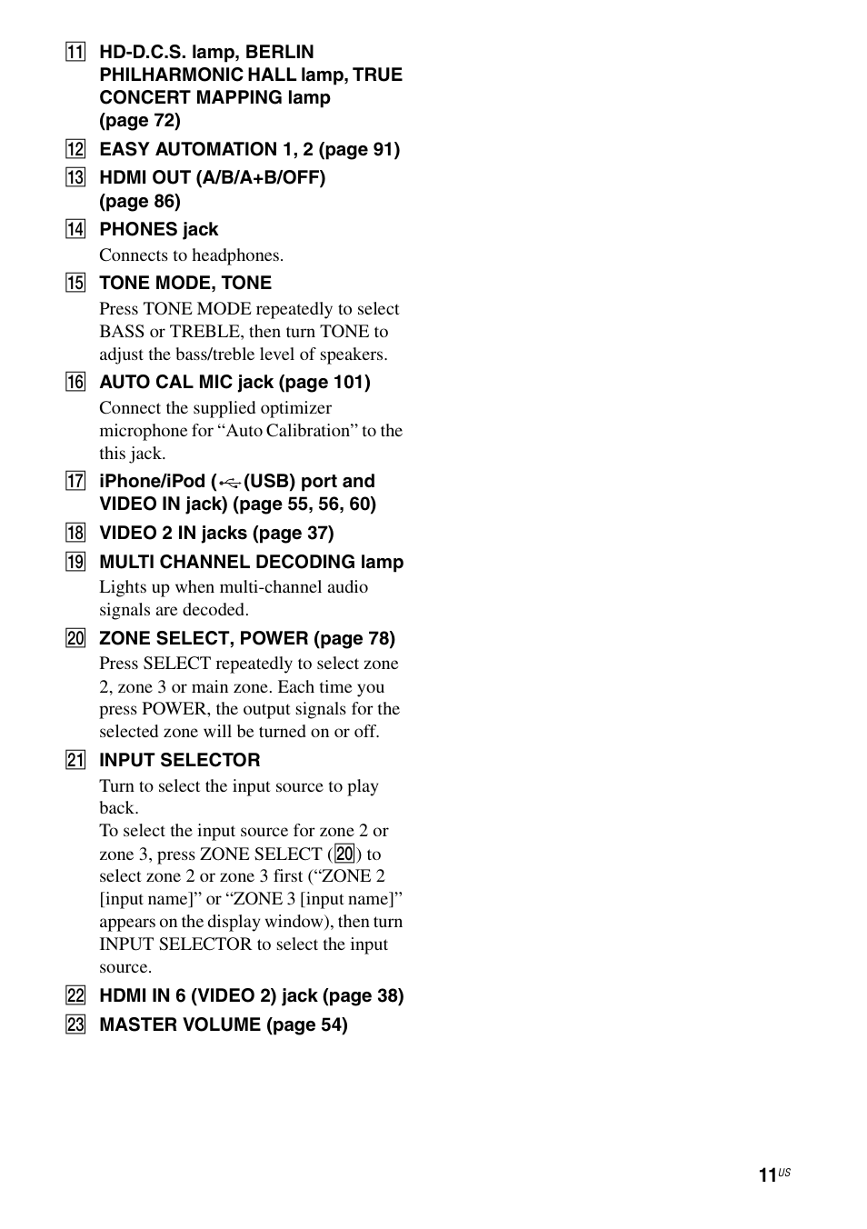 Sony STR-DA5700ES User Manual | Page 11 / 155