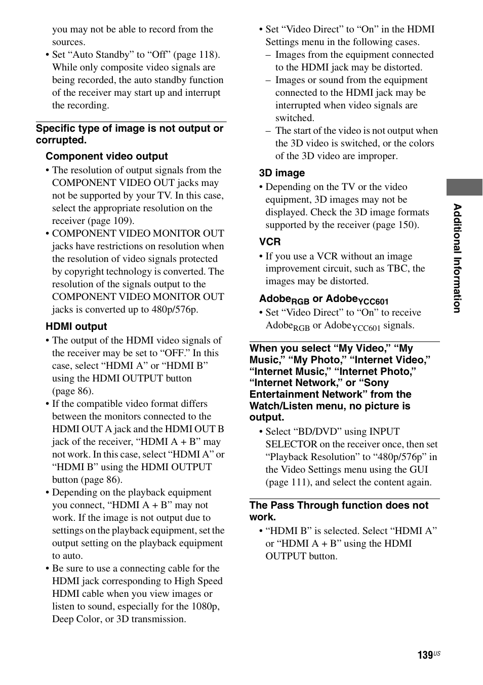 Sony STR-DA5700ES User Manual | Page 139 / 155