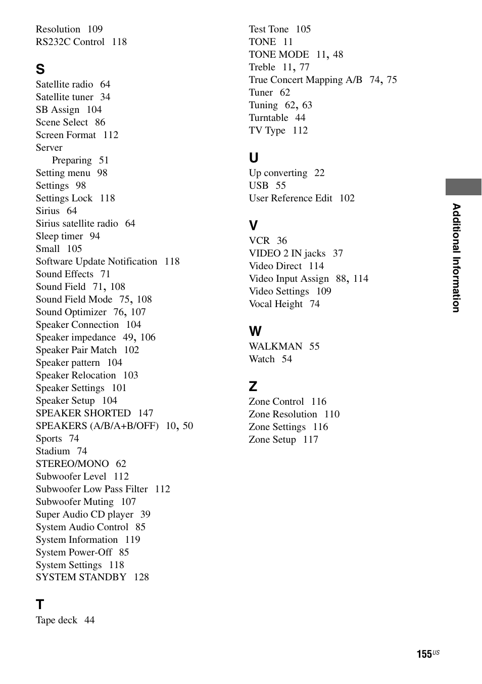 Sony STR-DA5700ES User Manual | Page 155 / 155