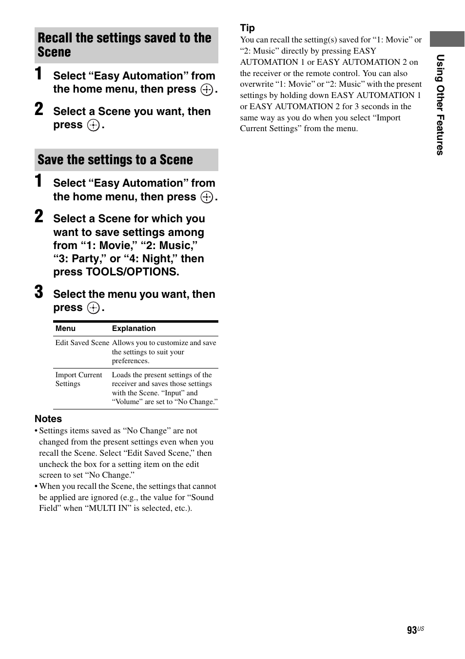 Sony STR-DA5700ES User Manual | Page 93 / 155